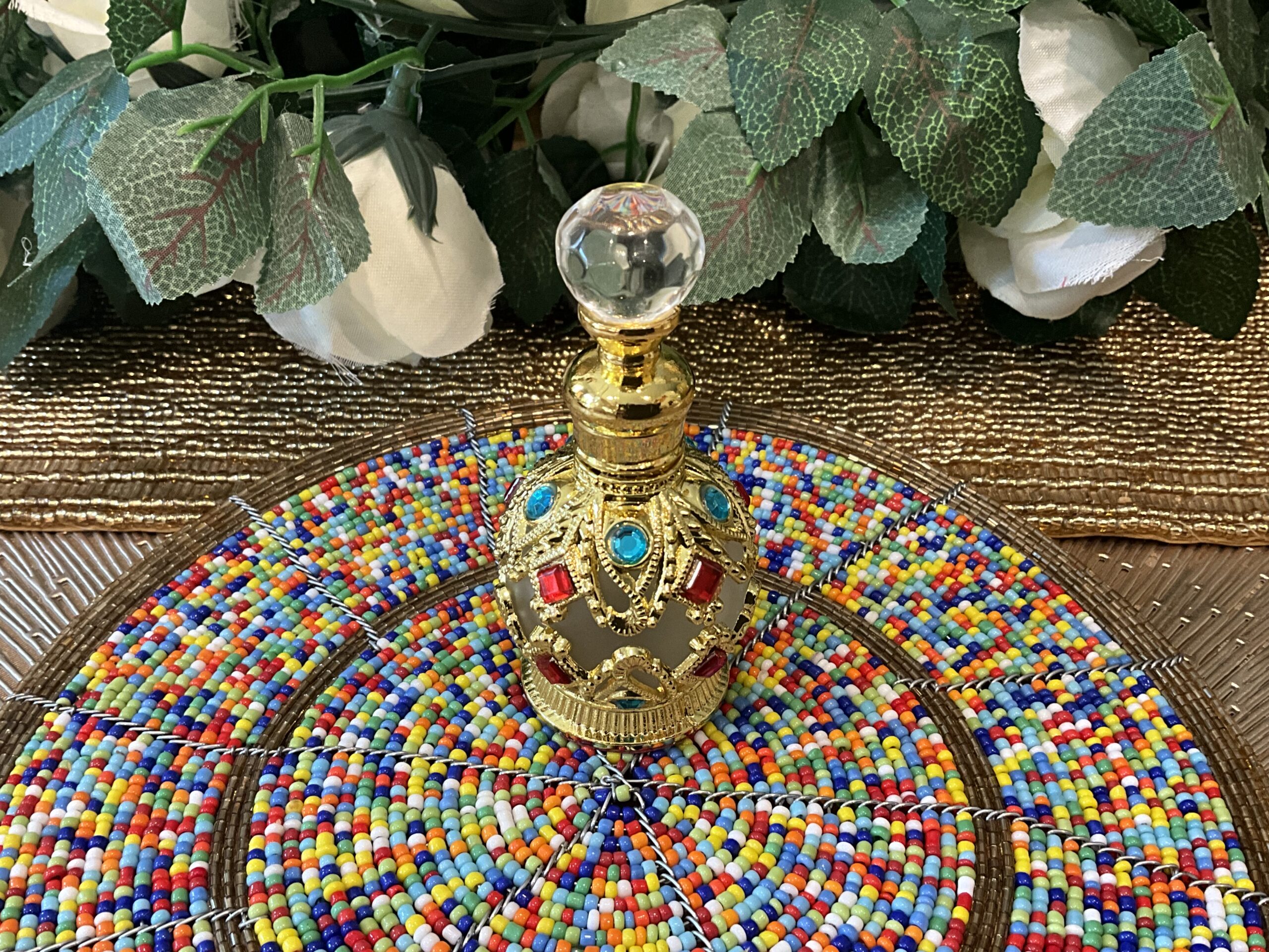 Amber Saffron inspired by Baccarat Rouge 540 - 15ml Jeweled Luxury Dubai Bottle - Image 4