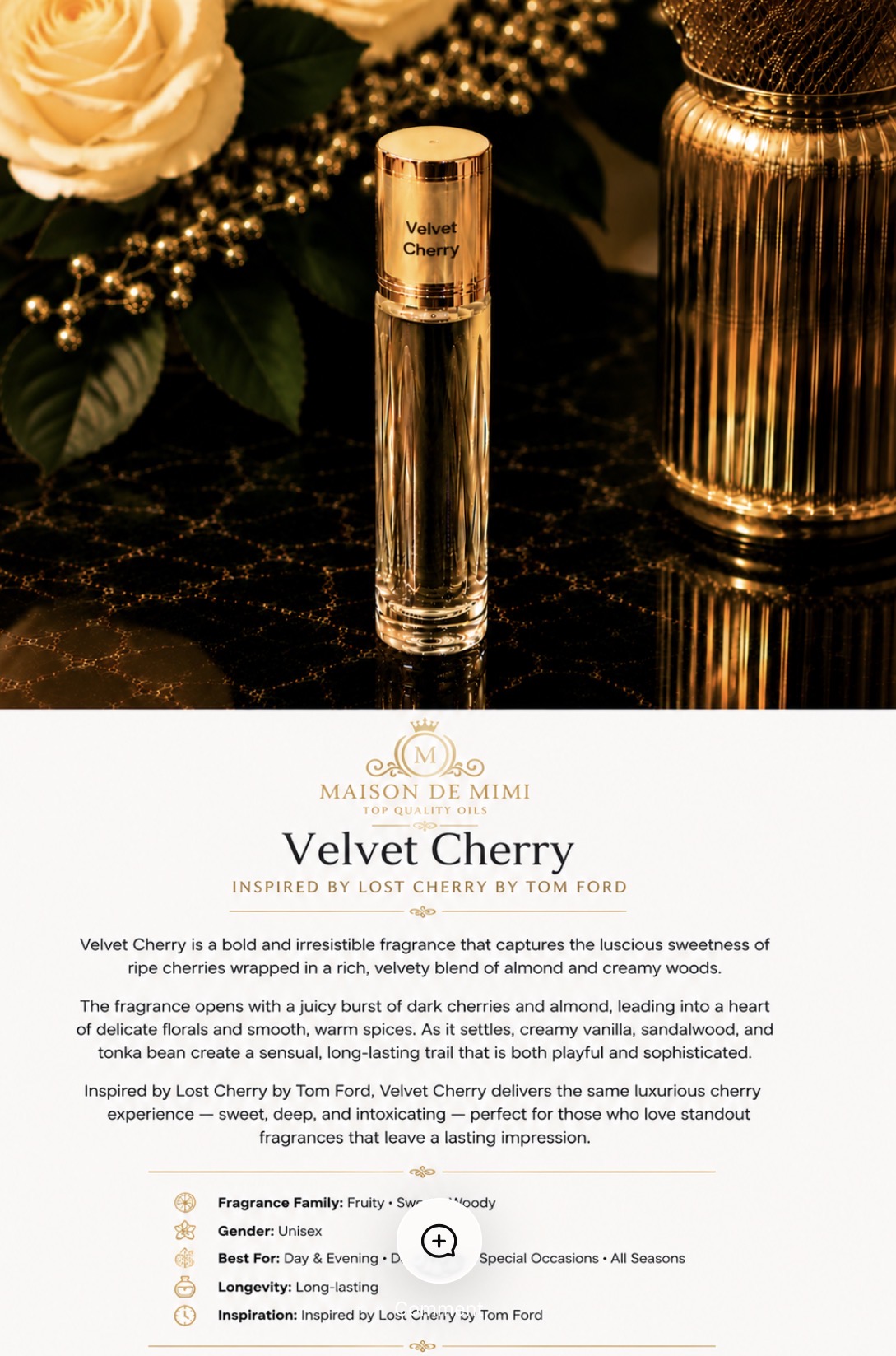 Velvet Cherry - 10ml Luxury Perfume Oil - Image 2